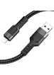 Дата кабель Hoco U110 charging data sync USB to Lightning (1.2 m) Черный