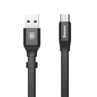 Дата кабель Baseus Nimble Portable USB to Type-C 3A (23см) (CATMBJ) Черный