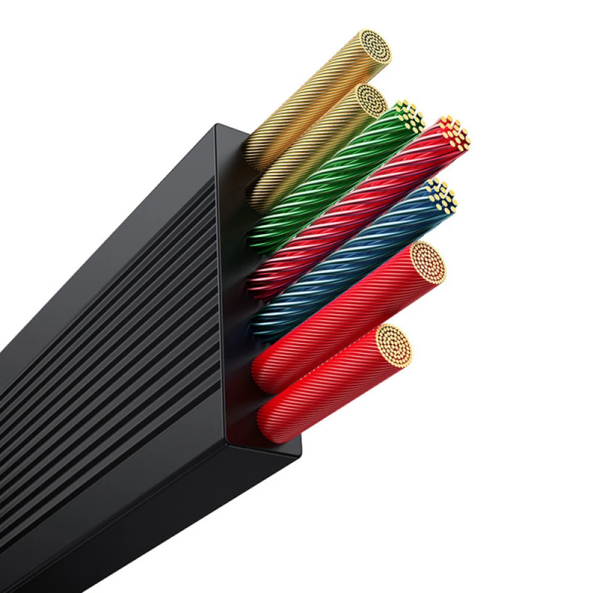 Дата кабель Baseus Free2Draw Retractable Crystal Fast Charging Type-C to 3in1 100W (1.1m) (P1036800) Cluster Black