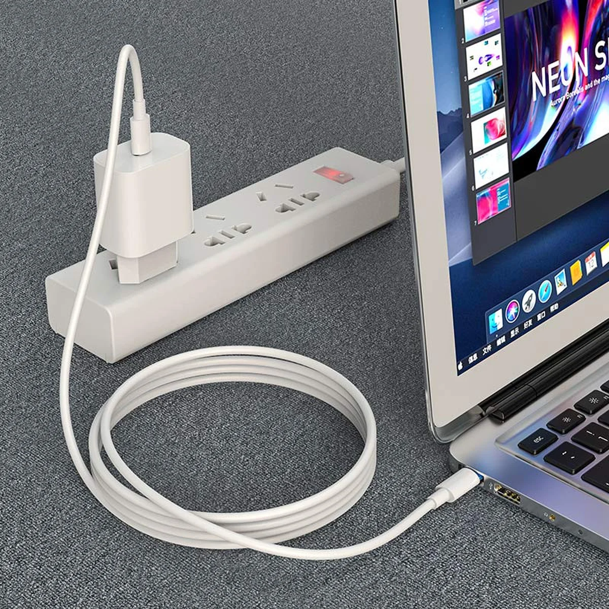 Дата кабель Hoco X51 "High-power" Type-C to Type-C 100W (2m) Белый