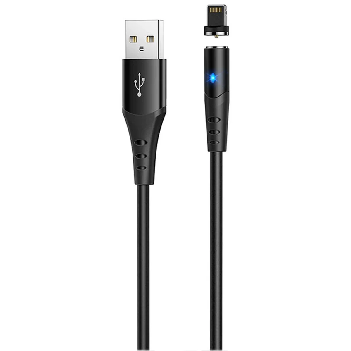 Дата кабель Hoco X60 Silicone Magnic USB to MicroUSB (1m) Чорний