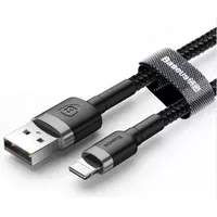 Дата кабель Baseus Cafule Lightning Cable 2.4A (0.5m) (CALKLF-A) Серый / Черный