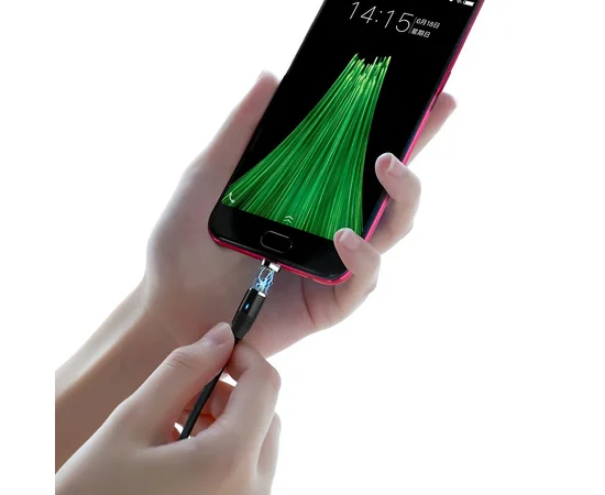 Дата кабель Hoco U76 "Fresh magnetic" MicroUSB (1.2m) Черный