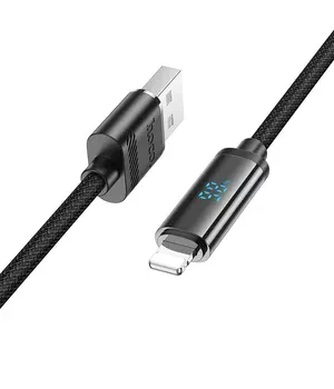 Дата кабель Hoco U127 Power USB to Lightning Black