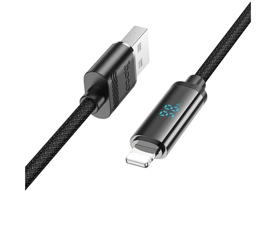 Дата кабель Hoco U127 Power USB to Lightning Black