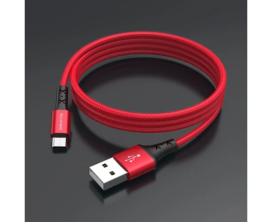 Дата кабель Borofone BX20 Enjoy USB to MicroUSB (1m) Красный