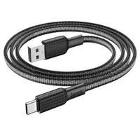 Дата кабель Hoco X69 Jaeger USB to Type-C (1m) Black / White