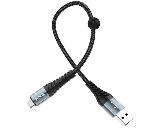 Дата кабель Hoco X38 Cool MicroUSB (0.25m) Черный