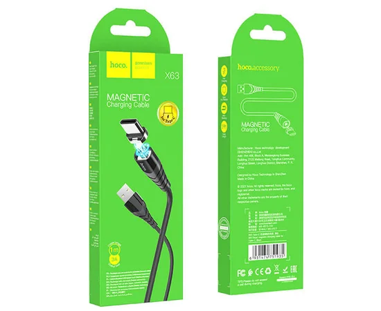 Дата кабель Hoco X63 "Racer" USB to Type-C (1m) Чорний
