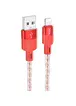 Дата кабель Hoco X99 Crystal Junction USB to Lightning (1.2m) Red