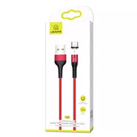 Дата кабель USAMS US-SJ334 U29 Magnetic USB to Type-C (1m) Червоний