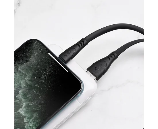 Дата кабель Hoco X42 "Soft Silicone" USB to Lightning (1m) Черный