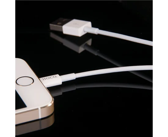 Дата кабель Hoco UPL02 Lightning (1.2m) Белый