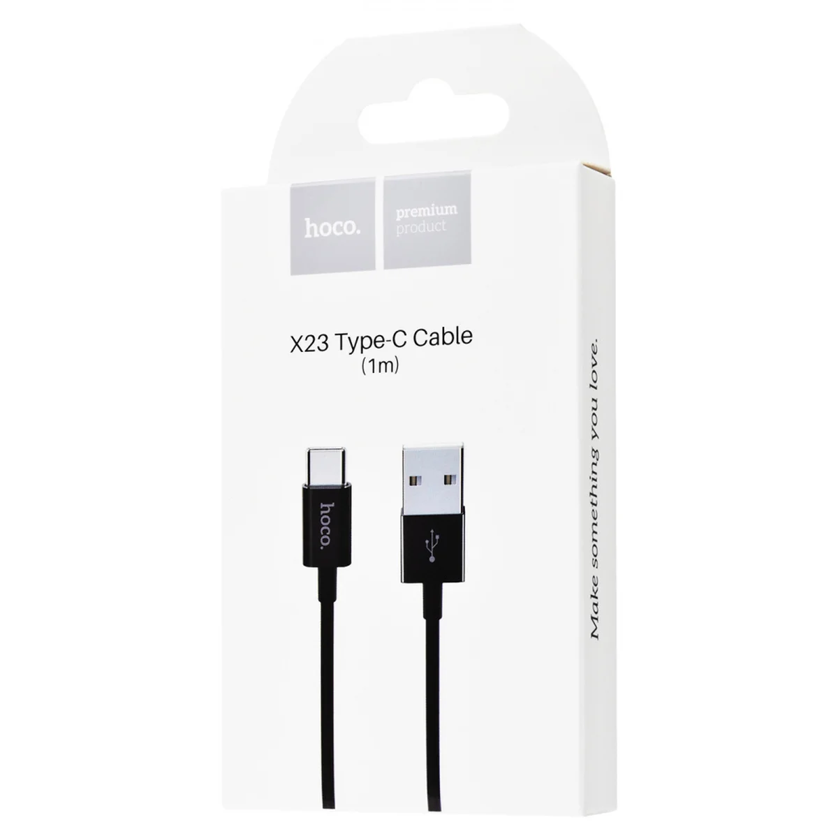 Дата кабель Hoco X23 Skilled Type-C Cable (1m) Черный