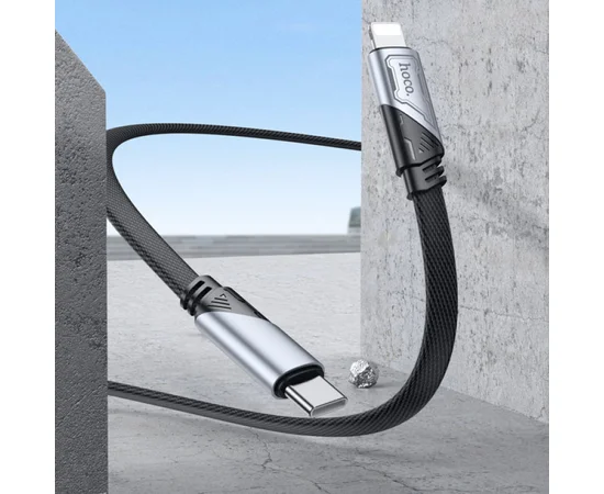 Дата кабель Hoco U119 Machine charging data Type-C to Lightning 27W (1.2m) Black