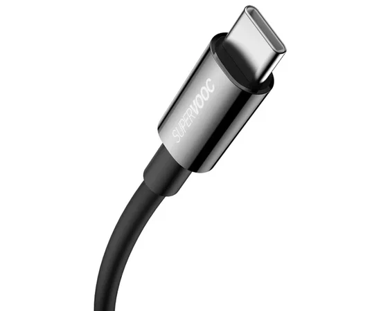Дата кабель Baseus Superior Series (SUPERVOOC) Fast Charging USB to Type-C 65W 1m (CAYS00090) Black
