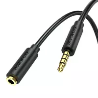 Аудио кабель Borofone BL12 3.5 audio extension cable Male to Female (2m) Черный