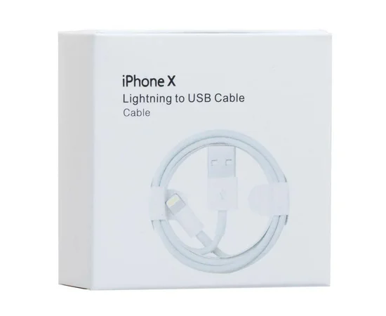 Дата кабель Foxconn для Apple iPhone USB для світла (AAA grade) (2m) (box, no logo) Білий