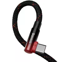 Дата кабель Baseus MVP 2 Elbow-shaped USB to Type-C 100W (1m) (CAVP000420) Black / Red