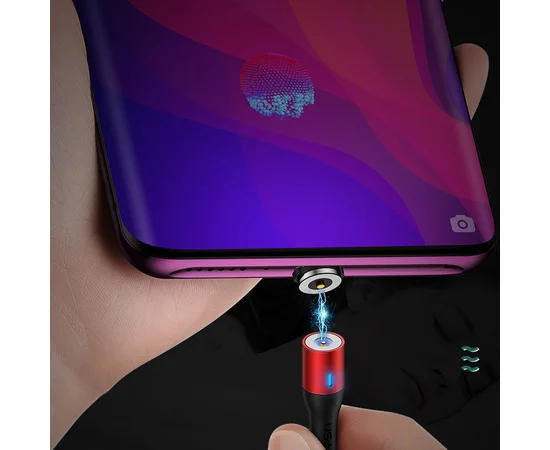 Дата кабель USAMS US-SJ337 U29 Magnetic USB to Type-C (2m) Красный