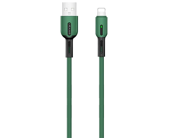 Дата кабель Usams US-SJ431 U51 Silicone USB to Lightning (1m) Зеленый