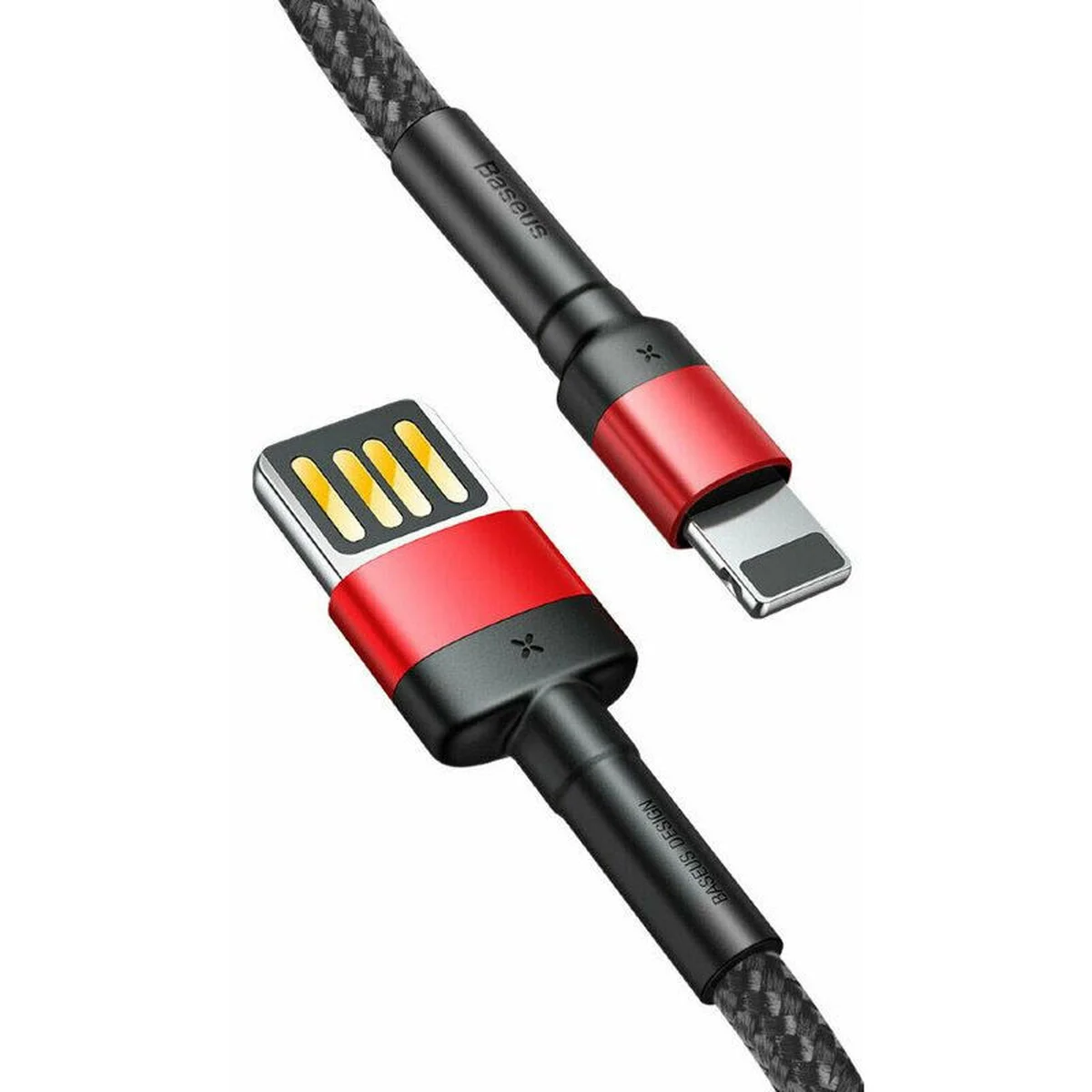 Дата кабель Baseus Cafule Lightning Cable Special Edition 2.4A (1m) (CALKLF) Черный / Красный
