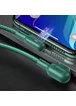Дата кабель USAMS US-SJ455 U57 Lightning Dual Right-angle Cable With Colorful Light (1.2m) Зелений