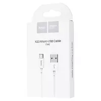 Дата кабель Hoco X23 Skilled Micro USB Cable (1m) white