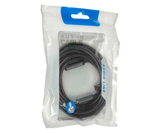 Удлинитель AUX 2 pin male-female (3m) Черный