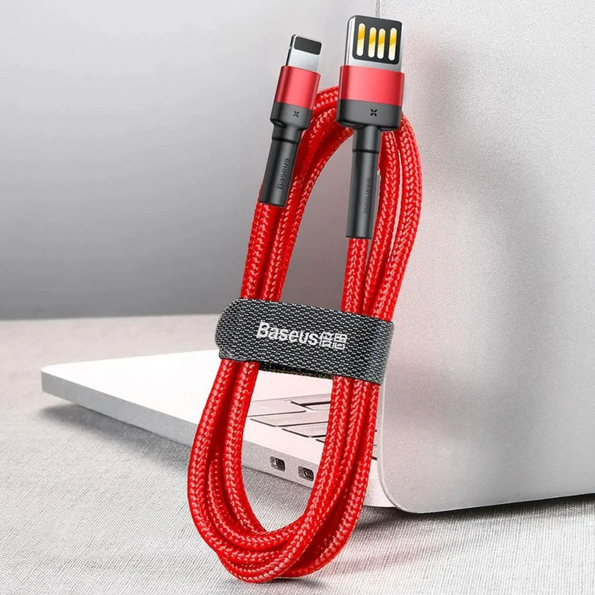 Дата кабель Baseus Cafule Lightning Cable Special Edition 2.4A (1m) (CALKLF-G) Red