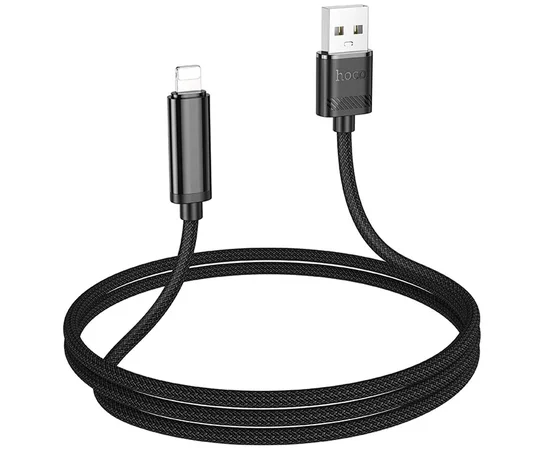 Дата кабель Hoco U127 Power USB to Lightning Black