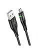 Дата кабель Hoco U93 "Shadow" MicroUSB (1.2 m) Чорний