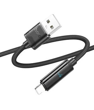 Дата кабель Hoco U127 Power USB to Lightning Black