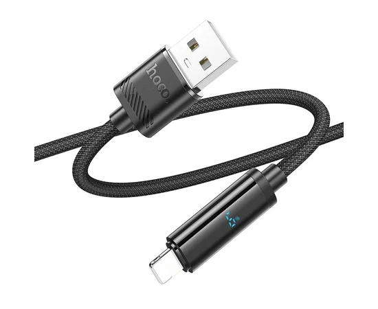 Дата кабель Hoco U127 Power USB to Lightning Black