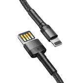 Дата кабель Baseus Cafule Lightning Cable Special Edition 2.4A (1m) (CALKLF) Сірий