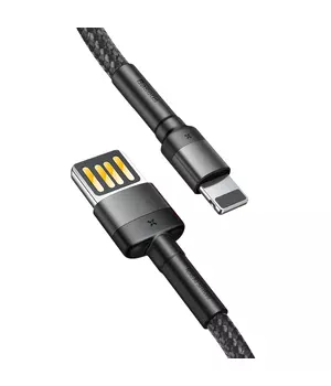 Дата кабель Baseus Cafule Lightning Cable Special Edition 2.4A (1m) (CALKLF) Сірий