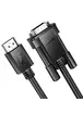 Дата кабель Hoco US12 HDTV male to VGA male HD (1m) Black