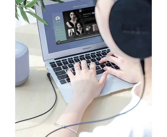 Аудио кабель Aux Hoco UPA14 (2m) Черный