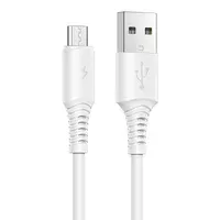 Дата кабель Borofone BX47 Coolway USB to MicroUSB (1m) Белый