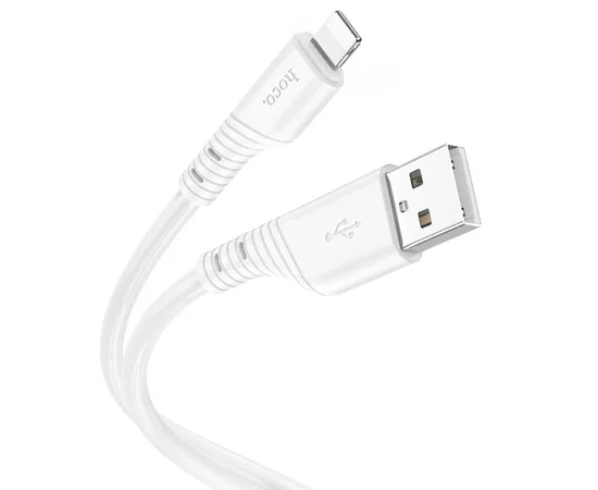 Дата кабель Hoco X97 Crystal color USB to Lightning (1m) White