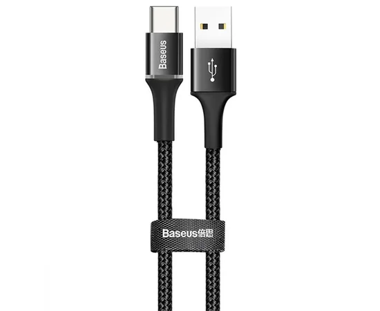 Дата кабель Baseus Halo Data Type-C 3A (0.5m) Черный