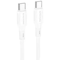 Дата кабель Borofone BX80 Type-C to Type-C 60W (1m) Білий
