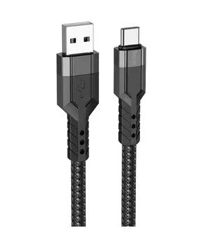 Дата кабель Hoco U110 charging data sync USB to Type-C (1.2 m) Чорний