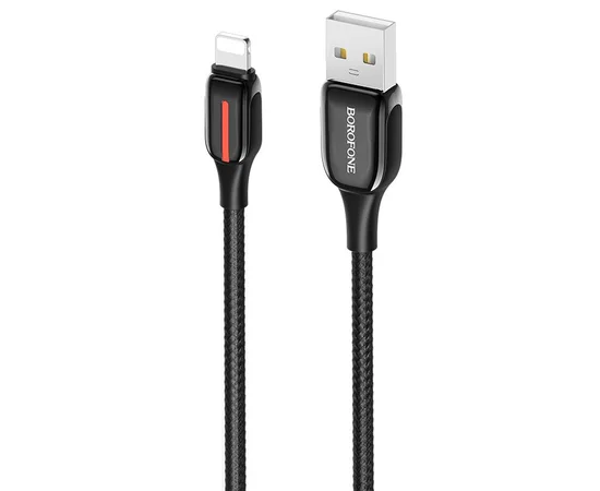 Дата кабель Borofone BU14 Heroic USB to Lightning (1.2m) Черный