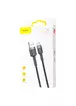 Дата кабель Baseus Cafule Type-C Cable 2A (3m) Чорний / Сірий