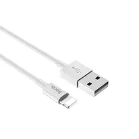Дата кабель Hoco X23 Skilled Lightning Cable (1m) Білий