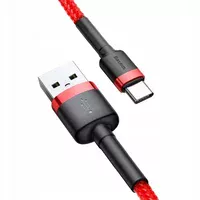 Дата кабель Baseus Cafule Type-C Cable 2A (2m) Black / Red