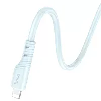 Дата кабель Hoco X97 Crystal color Type-C to Lightning 20W (1m) Light blue