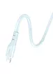 Дата кабель Hoco X97 Crystal color Type-C to Lightning 20W (1m) Light blue