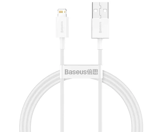Дата кабель Baseus Superior Series Fast Charging Lightning Cable 2.4A (1.5m) (CALYS-B) Белый